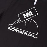 NOMANUAL(ノーマニュアル) SAFETY HELMET T-SHIRT - BLACK