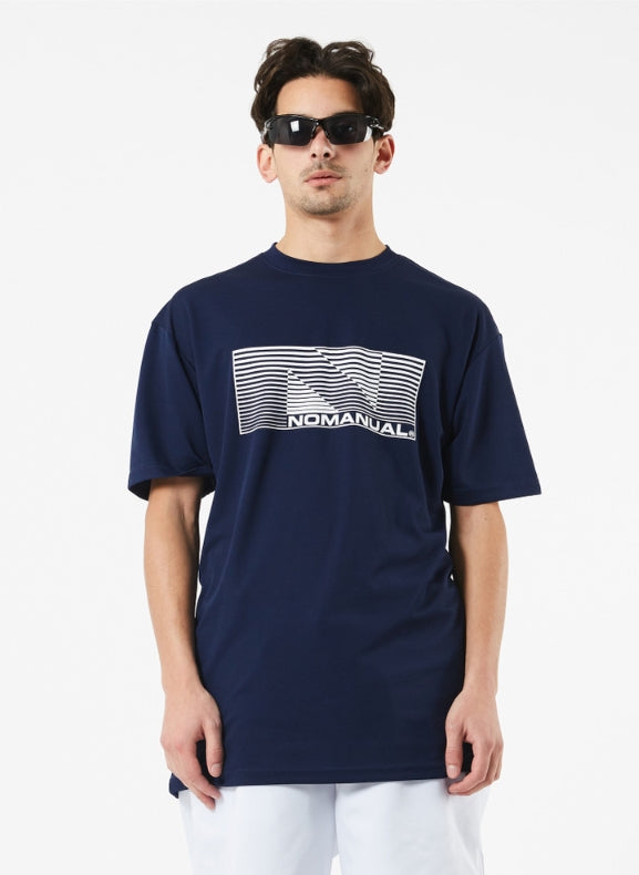 NOMANUAL(ノーマニュアル) NM SPORT T-SHIRT - NAVY