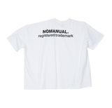 NOMANUAL(ノーマニュアル) NM UNBALANCE T-SHIRT - WHITE