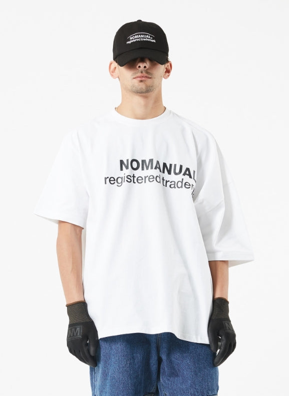 NOMANUAL(ノーマニュアル) NM UNBALANCE T-SHIRT - WHITE
