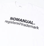 NOMANUAL(ノーマニュアル) NM UNBALANCE T-SHIRT - WHITE