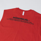 NOMANUAL(ノーマニュアル) LUNCH TIME SLEEVELESS - RED