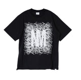 NOMANUAL(ノーマニュアル) W.N LOGO T-SHIRT - BLACK