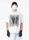 NOMANUAL(ノーマニュアル) W.N LOGO T-SHIRT - WHITE