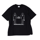 NOMANUAL(ノーマニュアル) REPAIRMAN T-SHIRT - BLACK