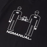 NOMANUAL(ノーマニュアル) REPAIRMAN T-SHIRT - BLACK