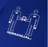NOMANUAL(ノーマニュアル) REPAIRMAN T-SHIRT - BLUE