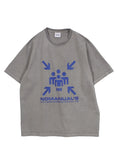 NOMANUAL(ノーマニュアル) NM PEOPLE LOGO T-SHIRT - GREY