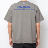 NOMANUAL(ノーマニュアル) NM PEOPLE LOGO T-SHIRT - GREY