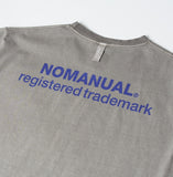 NOMANUAL(ノーマニュアル) NM PEOPLE LOGO T-SHIRT - GREY