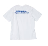 NOMANUAL(ノーマニュアル) NM PATCH LOGO T-SHIRT - WHITE