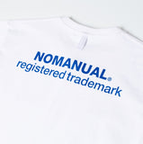 NOMANUAL(ノーマニュアル) NM PATCH LOGO T-SHIRT - WHITE