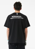 NOMANUAL(ノーマニュアル) NM PATCH LOGO T-SHIRT - BLACK