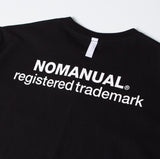 NOMANUAL(ノーマニュアル) NM PATCH LOGO T-SHIRT - BLACK