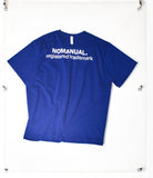 NOMANUAL(ノーマニュアル) NM PATCH LOGO T-SHIRT - BLUE
