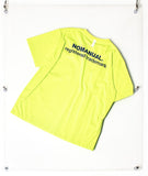 NOMANUAL(ノーマニュアル) NM PATCH LOGO T-SHIRT - NEON GREEN