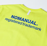 NOMANUAL(ノーマニュアル) NM PATCH LOGO T-SHIRT - NEON GREEN