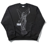 NOMANUAL(ノーマニュアル) ANGEL SWEATSHIRT - BLACK