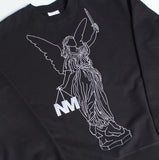 NOMANUAL(ノーマニュアル) ANGEL SWEATSHIRT - BLACK