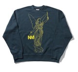 NOMANUAL(ノーマニュアル) ANGEL SWEATSHIRT - VIRIDIAN