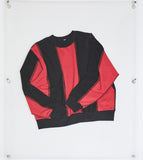 NOMANUAL(ノーマニュアル) INSIDE-OUT SWEATSHIRT - RED