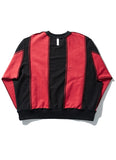 NOMANUAL(ノーマニュアル) INSIDE-OUT SWEATSHIRT - RED