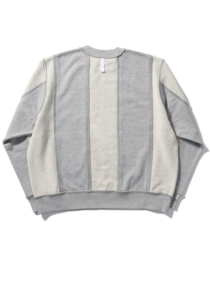 NOMANUAL(ノーマニュアル) INSIDE-OUT SWEATSHIRT - MELANGE