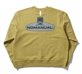 NOMANUAL(ノーマニュアル) SUBWAY REFLECTIVE SWEATSHIRT - MUSTARD