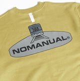 NOMANUAL(ノーマニュアル) SUBWAY REFLECTIVE SWEATSHIRT - MUSTARD