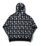 NOMANUAL(ノーマニュアル) F.S OVERSIZED HOODIE - BLACK