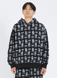 NOMANUAL(ノーマニュアル) F.S OVERSIZED HOODIE - BLACK