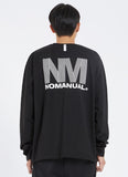 NOMANUAL(ノーマニュアル) BIG LOGO LONG SLEEVE TEE - BLACK