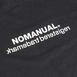NOMANUAL(ノーマニュアル) BIG LOGO LONG SLEEVE TEE - BLACK