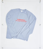 NOMANUAL(ノーマニュアル) BIG LOGO LONG SLEEVE TEE - SKY