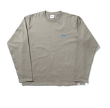 NOMANUAL(ノーマニュアル) REVERSED TM LONG SLEEVE TEE - KHAKI GREY