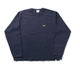 NOMANUAL(ノーマニュアル) WARNING LONG SLEEVE TEE - NAVY