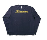 NOMANUAL(ノーマニュアル) WARNING LONG SLEEVE TEE - NAVY