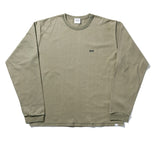 NOMANUAL(ノーマニュアル) WARNING LONG SLEEVE TEE - LIGHT KHAKI