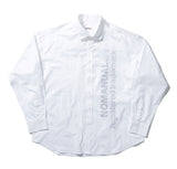 NOMANUAL(ノーマニュアル) HIDDEN LOGO SHIRT - WHITE