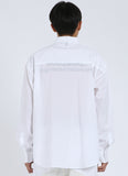 NOMANUAL(ノーマニュアル) HIDDEN LOGO SHIRT - WHITE