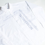 NOMANUAL(ノーマニュアル) HIDDEN LOGO SHIRT - WHITE