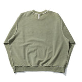 NOMANUAL(ノーマニュアル) P.DYED SWEATSHIRT - KHAKI