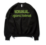 NOMANUAL(ノーマニュアル) CARD JACQUARD COTTON KNIT - BLACK