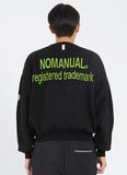 NOMANUAL(ノーマニュアル) CARD JACQUARD COTTON KNIT - BLACK