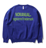 NOMANUAL(ノーマニュアル) CARD JACQUARD COTTON KNIT - BLUE