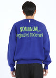 NOMANUAL(ノーマニュアル) CARD JACQUARD COTTON KNIT - BLUE