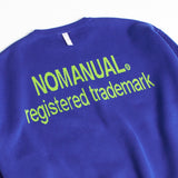 NOMANUAL(ノーマニュアル) CARD JACQUARD COTTON KNIT - BLUE