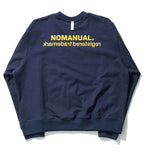 NOMANUAL(ノーマニュアル) S.TM LOGO SWEATSHIRT - NAVY