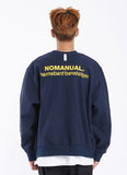 NOMANUAL(ノーマニュアル) S.TM LOGO SWEATSHIRT - NAVY