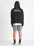 NOMANUAL(ノーマニュアル) W.S EMBROIDERED SWEATSHIRT - BLACK